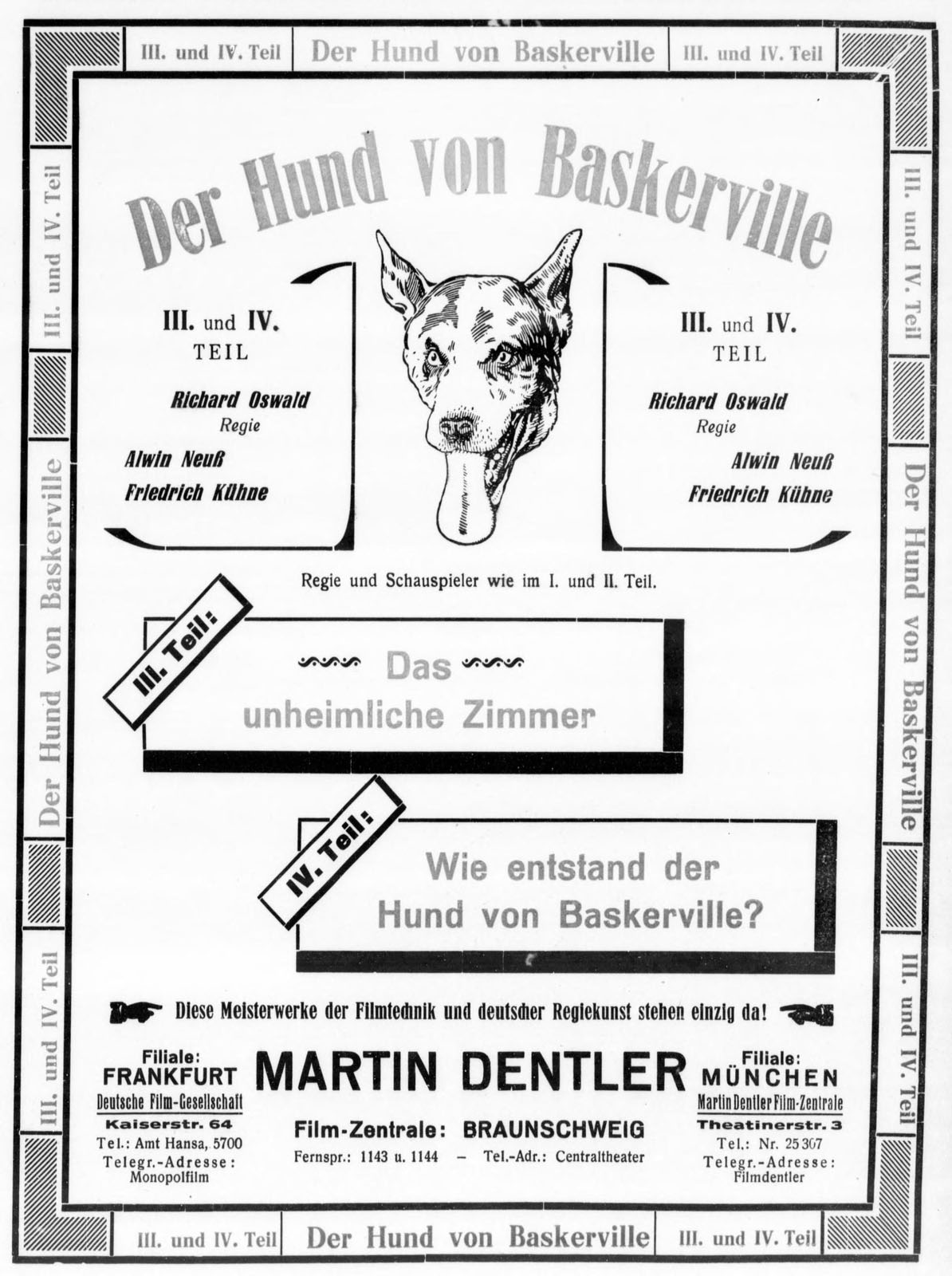 HUND VON BASKERVILLE, 3. TEIL - DAS UNHEIMLICHE ZIMMER, DER